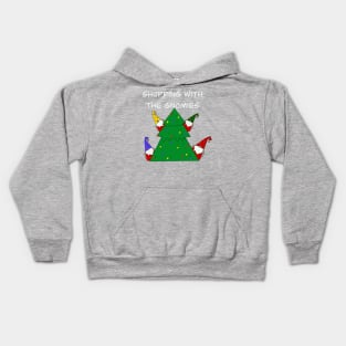 Gnome and the Christmas tree Kids Hoodie